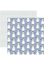 PAPER HOUSE PRODUCTIONS PAPER HOUSE SNOWMEN 12x12 CARDSTOCK