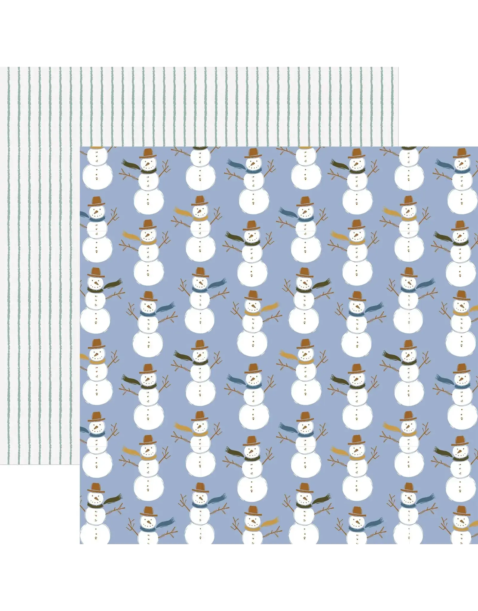 PAPER HOUSE PRODUCTIONS PAPER HOUSE SNOWMEN 12x12 CARDSTOCK