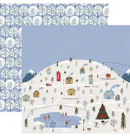 PAPER HOUSE PRODUCTIONS PAPER HOUSE WINTER VILLAGE 12x12 CARDSTOCK
