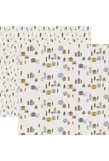 PAPER HOUSE PRODUCTIONS PAPER HOUSE SNOWY CHALETS 12x12 CARDSTOCK