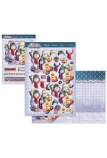 HUNKYDORY CRAFTS LTD. HUNKYDORY ADORABLE SCORABLE CHRISTMAS WISHES OUR FAMILY TO YOURS DECO-LARGE SET