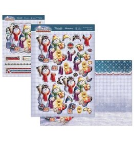 HUNKYDORY CRAFTS LTD. HUNKYDORY ADORABLE SCORABLE CHRISTMAS WISHES OUR FAMILY TO YOURS DECO-LARGE SET