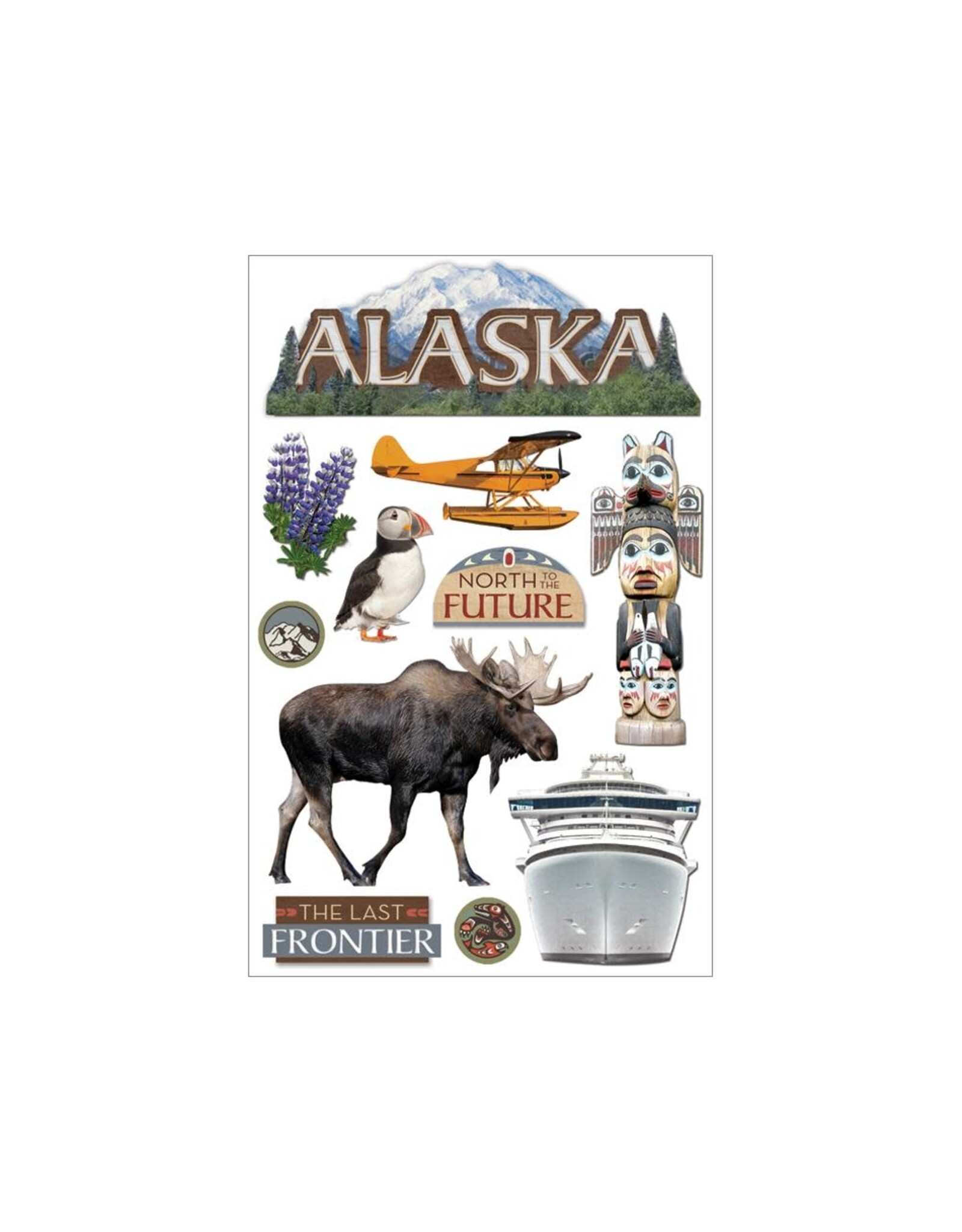 PAPER HOUSE PRODUCTIONS PAPER HOUSE ALASKA 3D STICKERS