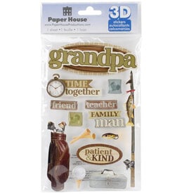 PAPER HOUSE PRODUCTIONS PAPER HOUSE GRANDPA 3D STICKERS