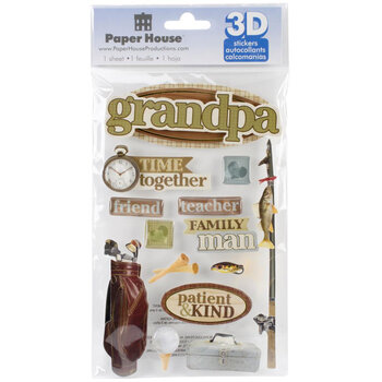PAPER HOUSE PRODUCTIONS PAPER HOUSE GRANDPA 3D STICKERS