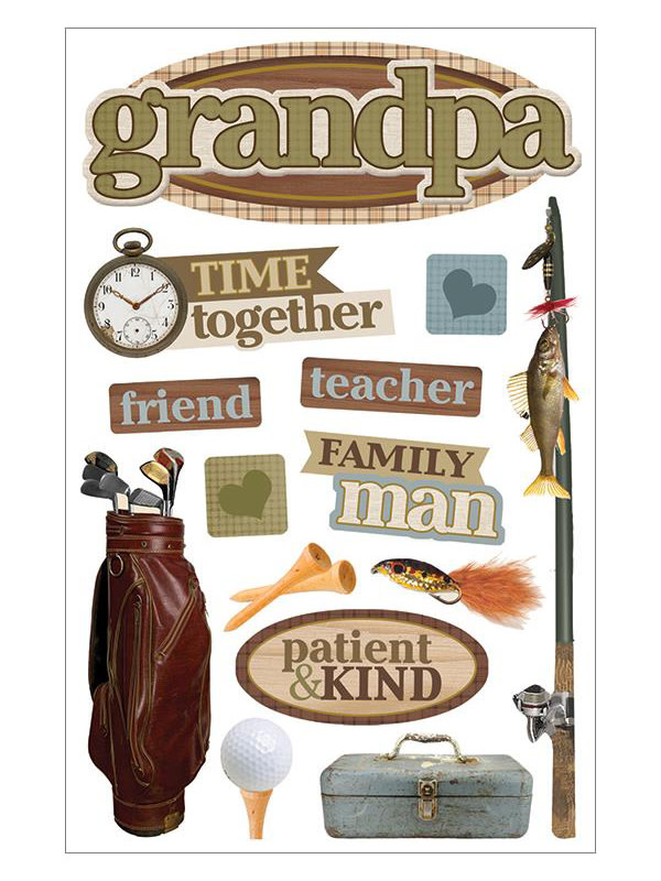 PAPER HOUSE PRODUCTIONS PAPER HOUSE GRANDPA 3D STICKERS