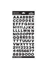 AMERICAN CRAFTS AMERICAN CRAFTS STICKO FUNHOUSE BLACK METALLIC ALPHABET STICKERS