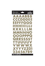 AMERICAN CRAFTS AMERICAN CRAFTS STICKO GOLD GLITTER FUTURA ALPHABET STICKERS