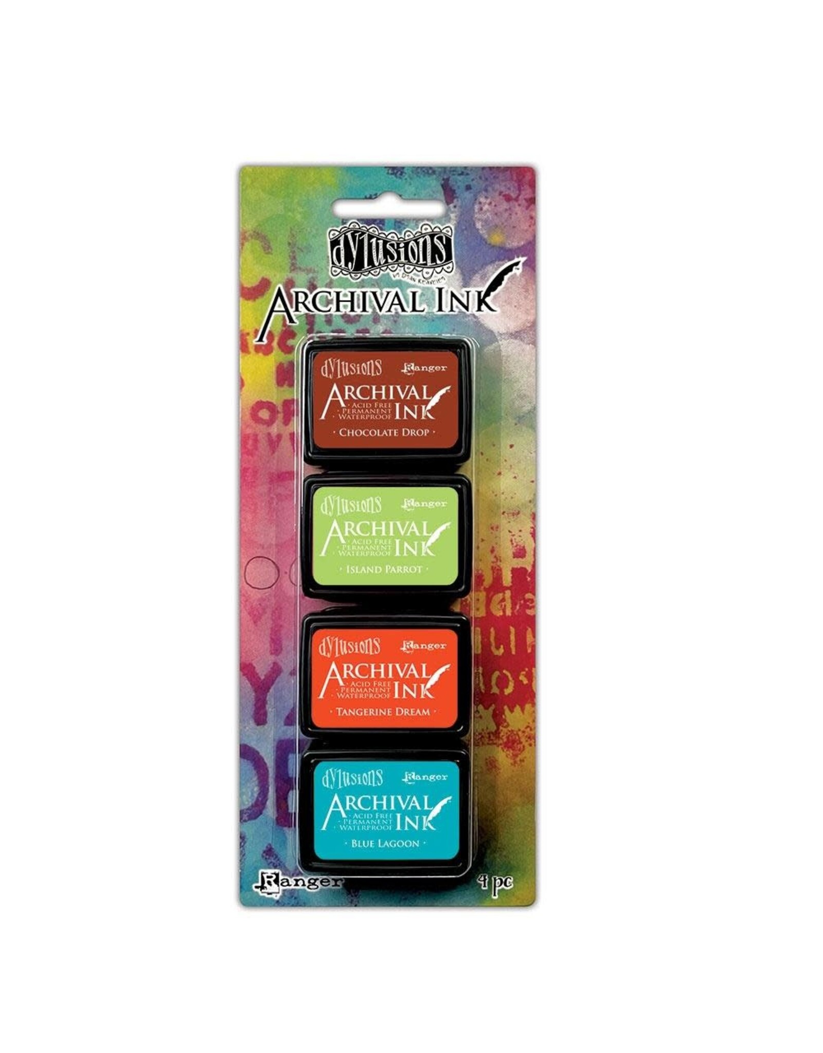 RANGER DYLUSIONS ARCHIVAL MINI INK PAD KIT #8