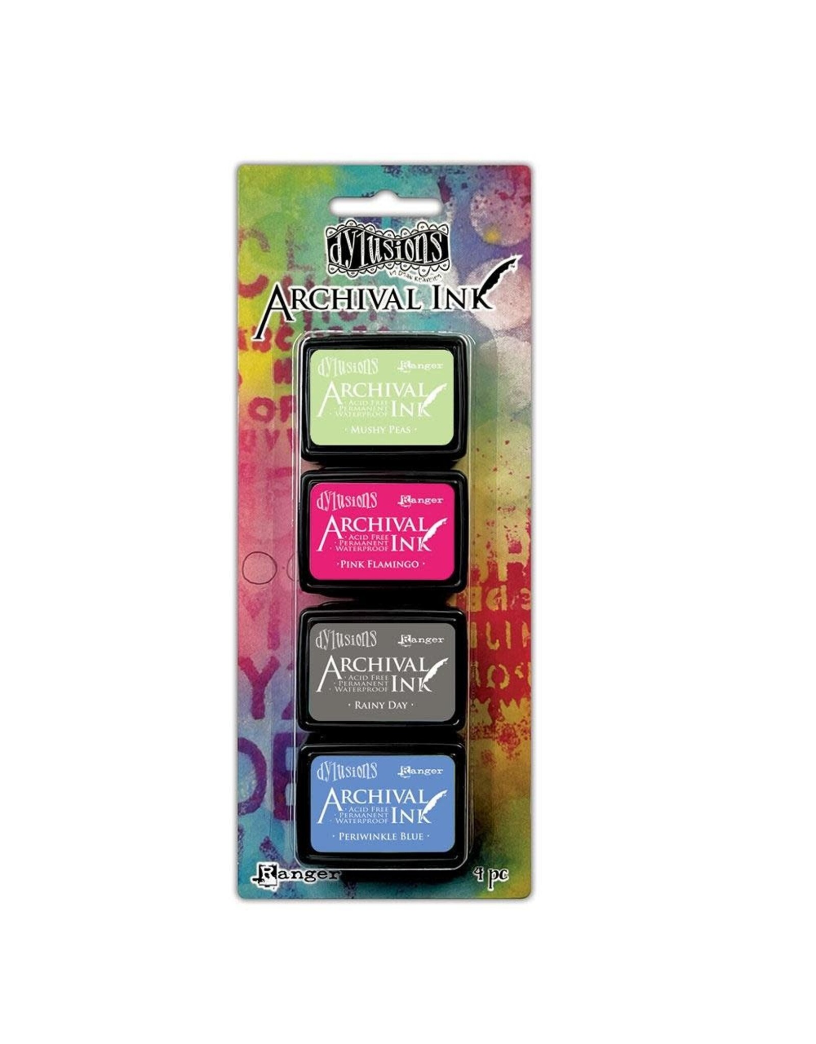 RANGER DYLUSIONS ARCHIVAL MINI INK PAD KIT #7