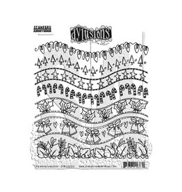 RANGER DYAN REAVELEY DYLUSIONS CHRISTMAS BORDERS CLING STAMP SET