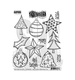 RANGER DYAN REAVELEY DYLUSIONS ROCK YOUR CHRISTMAS CLING STAMP SET