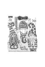 RANGER DYAN REAVELEY DYLUSIONS GNOME FOR THE HOLIDAYS CLING STAMP SET