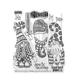 RANGER DYAN REAVELEY DYLUSIONS GNOME FOR THE HOLIDAYS CLING STAMP SET