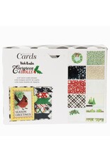 AMERICAN CRAFTS AMERICAN CRAFTS VICKI BOUTIN EVERGREEN & HOLLY A2 CARDS WITH ENVELOPES 40/PK