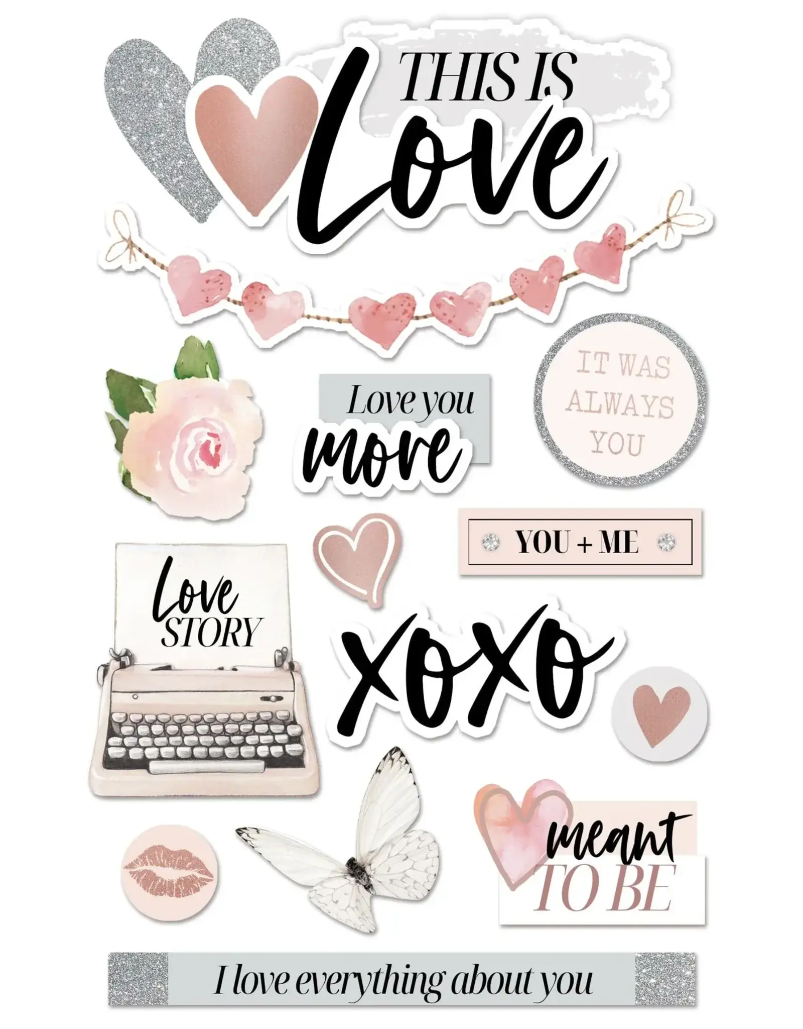 PAPER HOUSE PRODUCTIONS PAPER HOUSE THIS IS LOVE 3D STICKERS