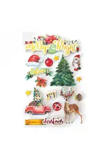 PAPER HOUSE PRODUCTIONS PAPER HOUSE MERRY AND BRIGHT II 3D STICKERS