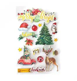 PAPER HOUSE PRODUCTIONS PAPER HOUSE MERRY AND BRIGHT II 3D STICKERS