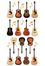 PAPER HOUSE PRODUCTIONS PAPER HOUSE ACOUSTIC GUITARS STICKERS