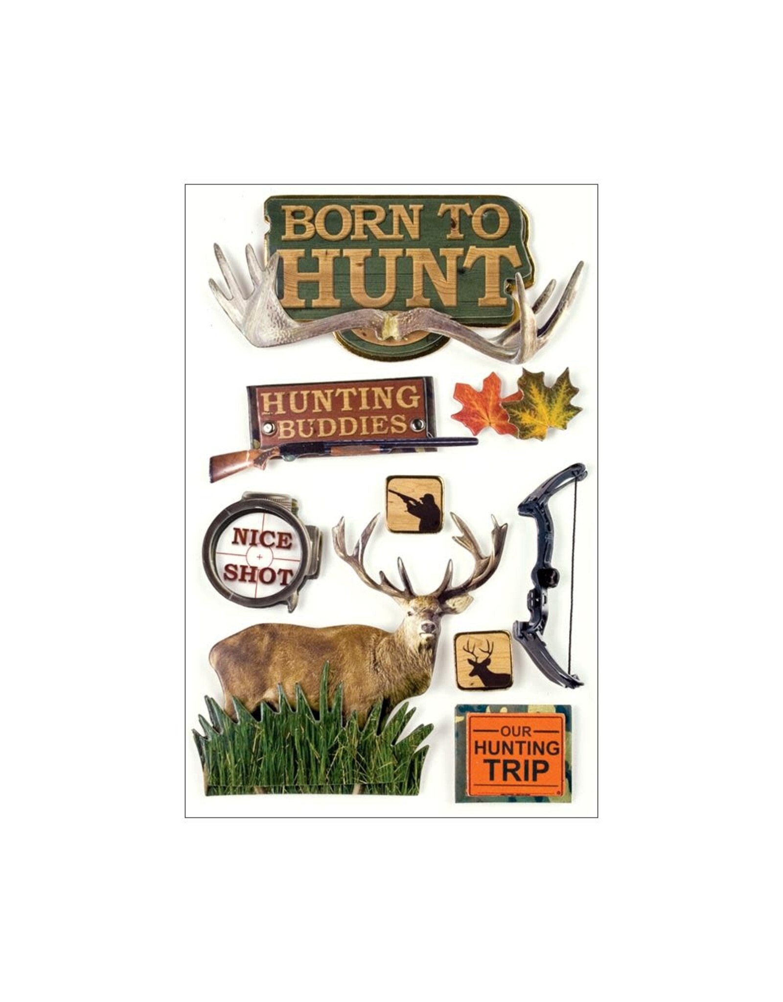 PAPER HOUSE PRODUCTIONS PAPER HOUSE BORN TO HUNT 3D STICKERS