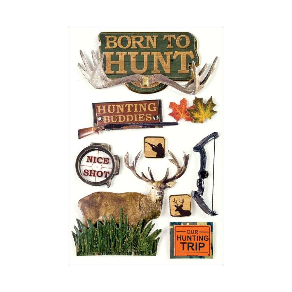 PAPER HOUSE PRODUCTIONS PAPER HOUSE BORN TO HUNT 3D STICKERS