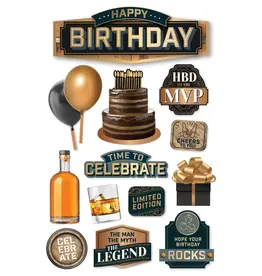 PAPER HOUSE PRODUCTIONS PAPER HOUSE BIRTHDAY MVP 3D STICKERS