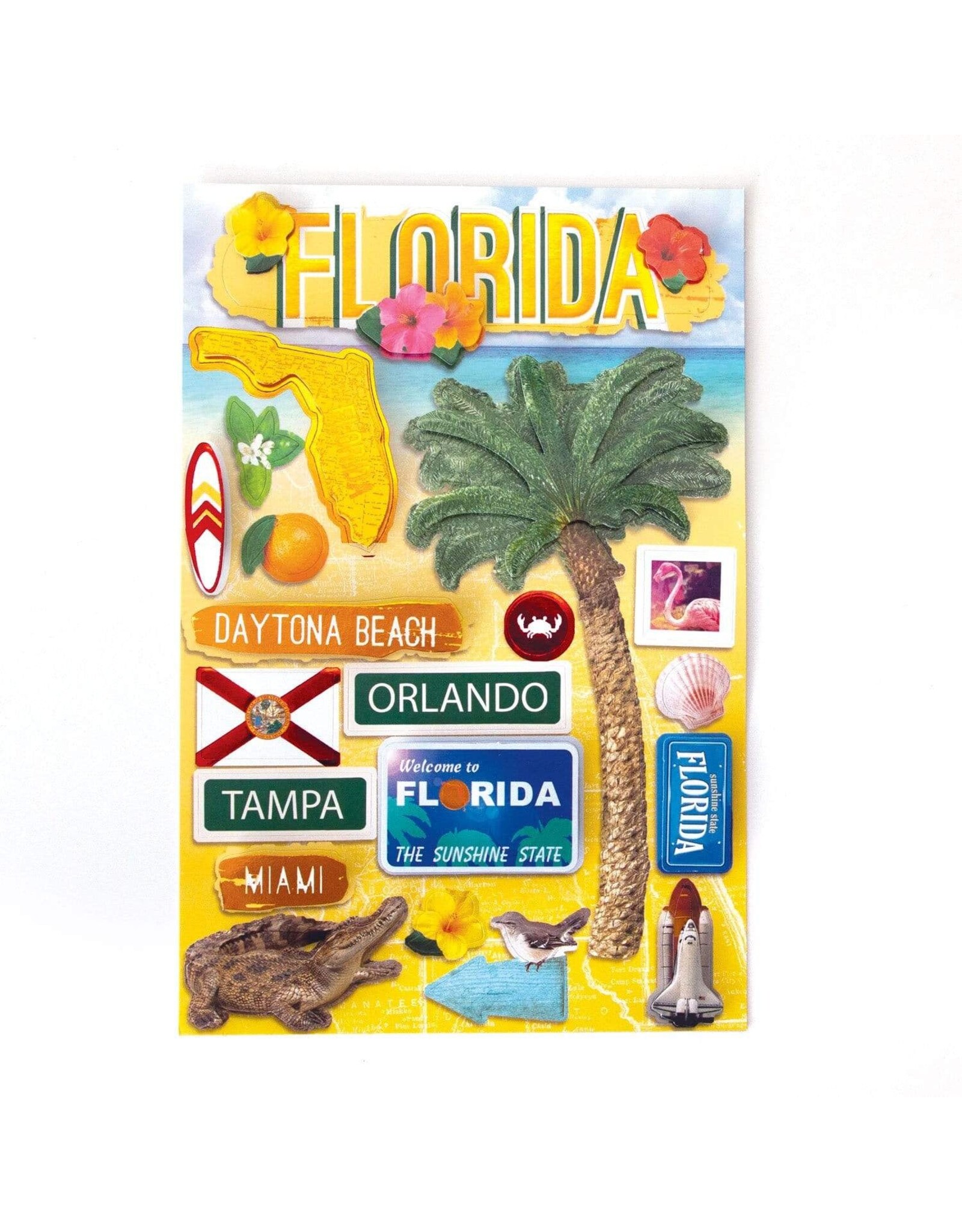 PAPER HOUSE PRODUCTIONS PAPER HOUSE DESTINATIONS FLORIDA 3D STICKERS