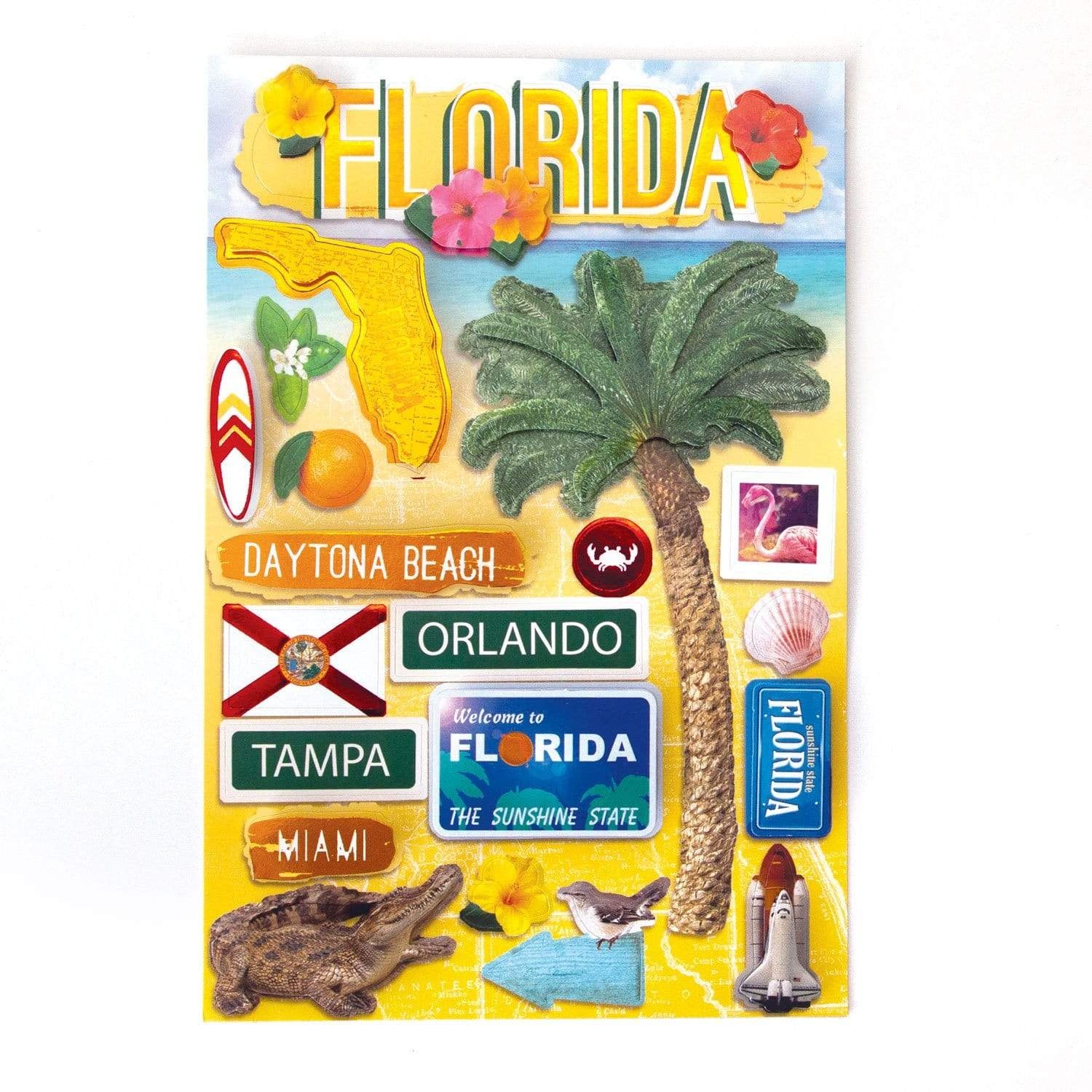 PAPER HOUSE PRODUCTIONS PAPER HOUSE DESTINATIONS FLORIDA 3D STICKERS