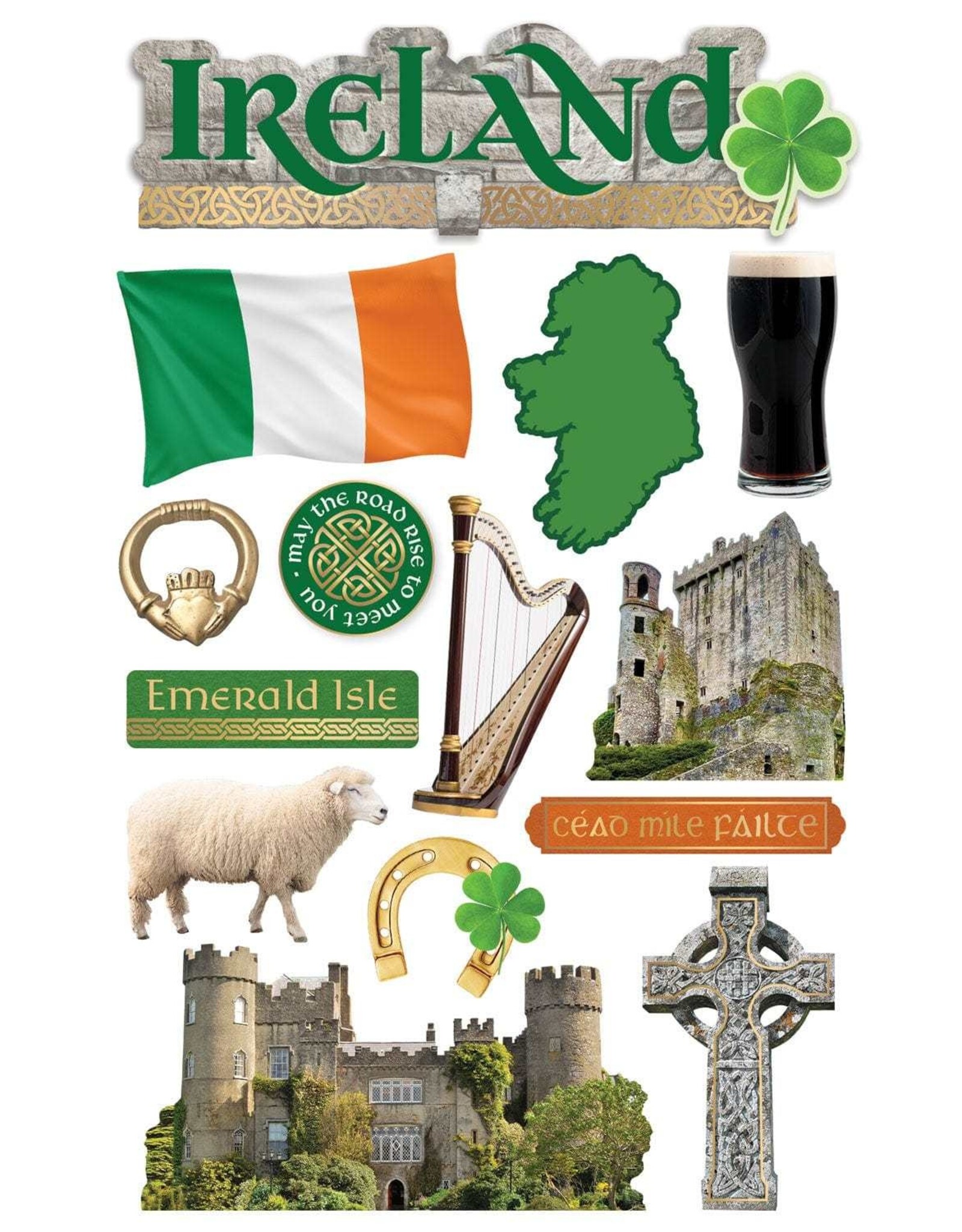 PAPER HOUSE PRODUCTIONS PAPER HOUSE IRELAND II 3D STICKERS