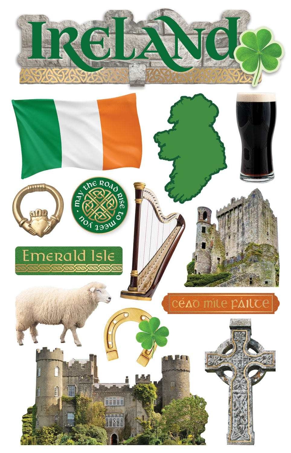 PAPER HOUSE PRODUCTIONS PAPER HOUSE IRELAND II 3D STICKERS