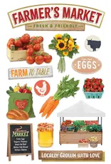PAPER HOUSE PRODUCTIONS PAPER HOUSE FARMER'S MARKET 3D STICKERS