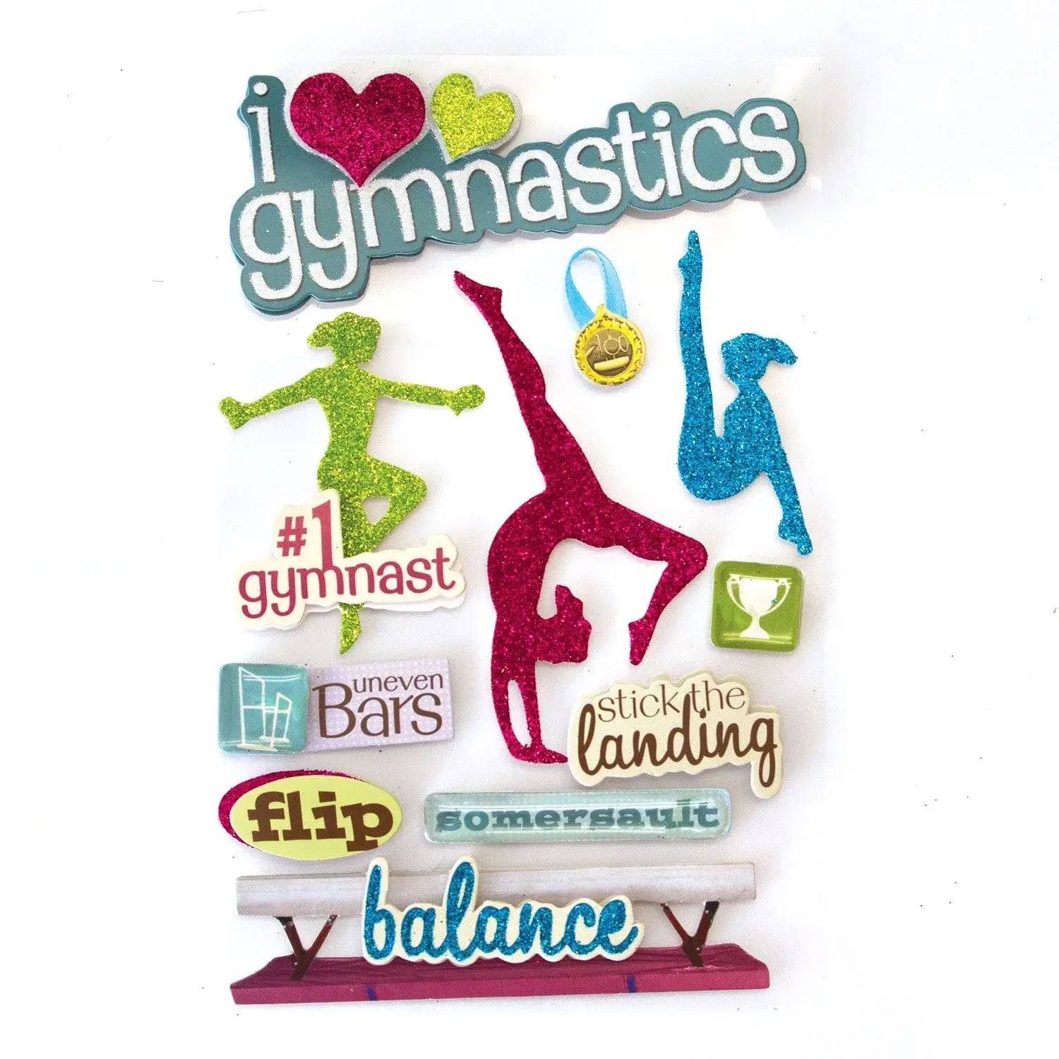 PAPER HOUSE PRODUCTIONS PAPER HOUSE GYMNASTICS I 3D STICKERS