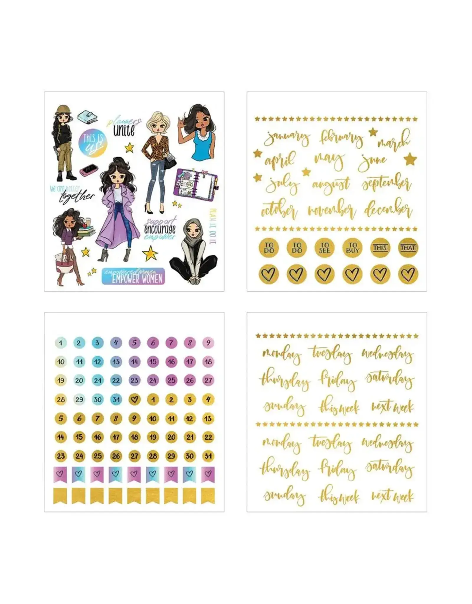 PAPER HOUSE PRODUCTIONS PAPER HOUSE THIS IS US SUGARY GAL MINIS PLANNER STICKERS