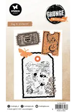 STUDIOLIGHT STUDIOLIGHT GRUNGE COLLECTION TAG & TICKETS STAMP AND CUTTING DIE SET