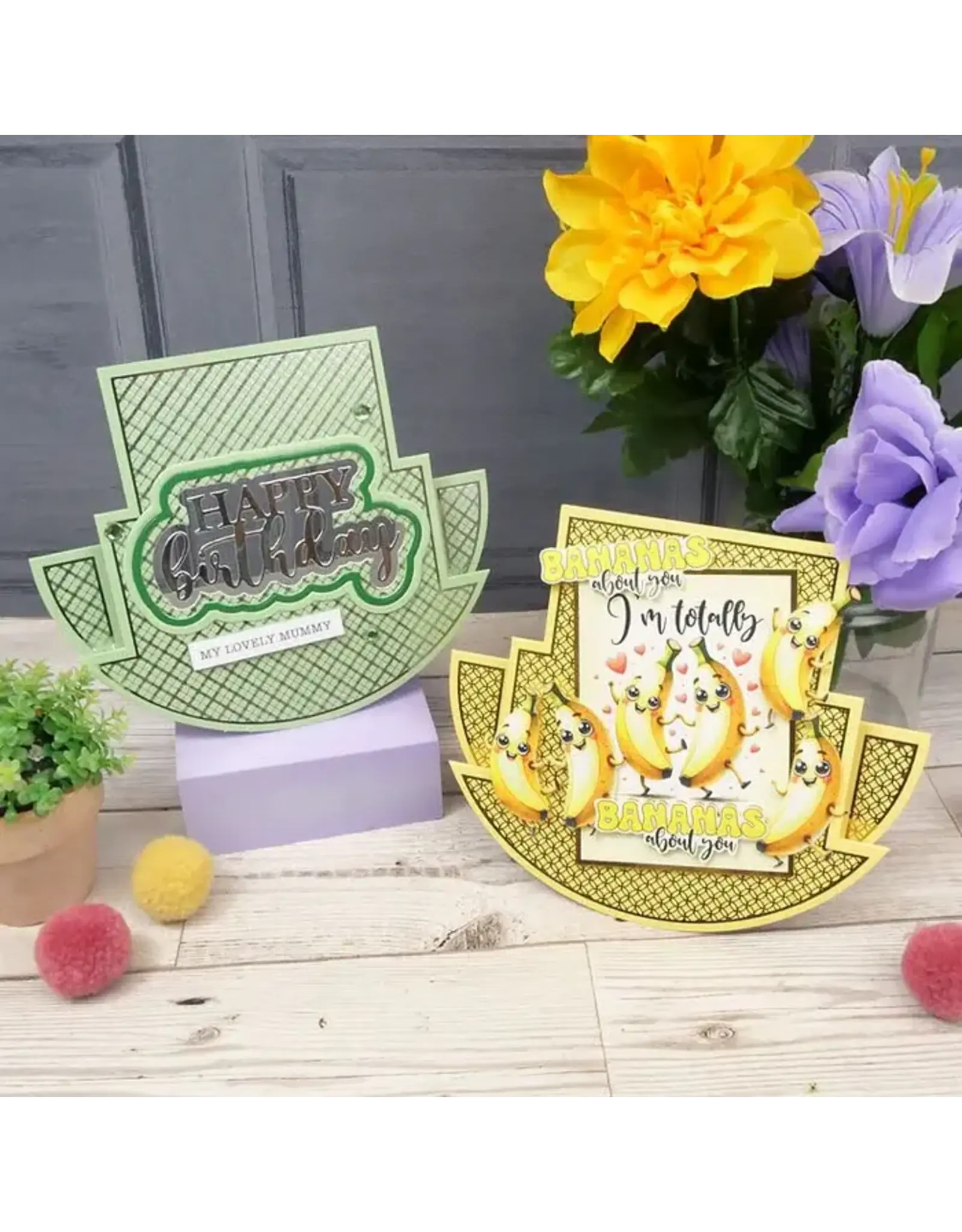 HUNKYDORY CRAFTS LTD. HUNKYDORY FOILED PATTERN ROCKER CARDS