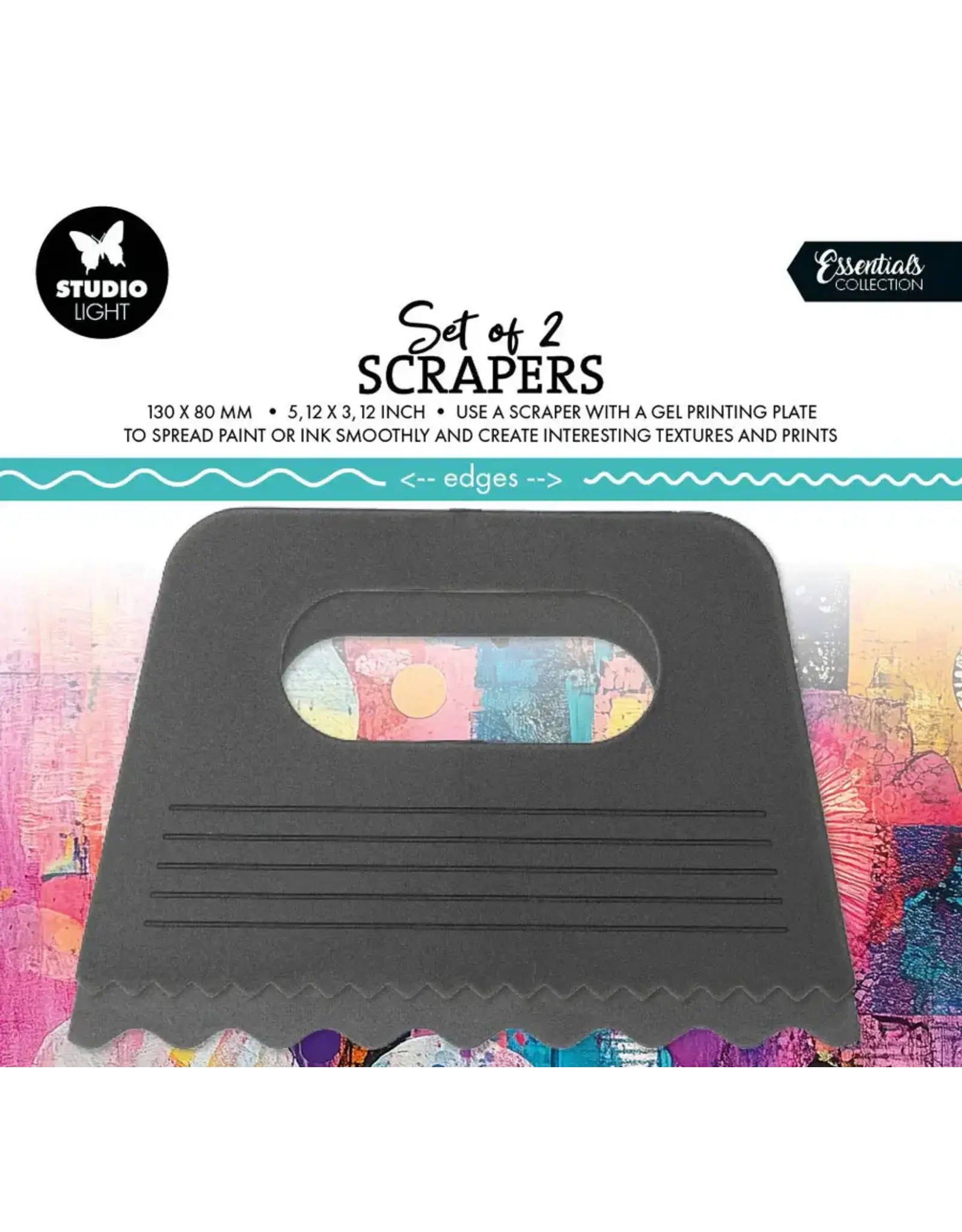 STUDIOLIGHT STUDIOLIGHT ESSENTIALS COLLECTION WAVE SCRAPERS 2/PK   (#01)