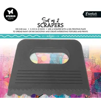 STUDIOLIGHT STUDIOLIGHT ESSENTIALS COLLECTION WAVE SCRAPERS 2/PK   (#01)