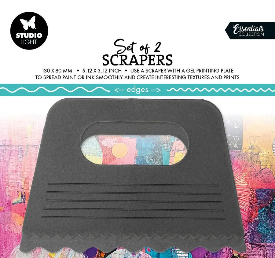 STUDIOLIGHT STUDIOLIGHT ESSENTIALS COLLECTION WAVE SCRAPERS 2/PK   (#01)