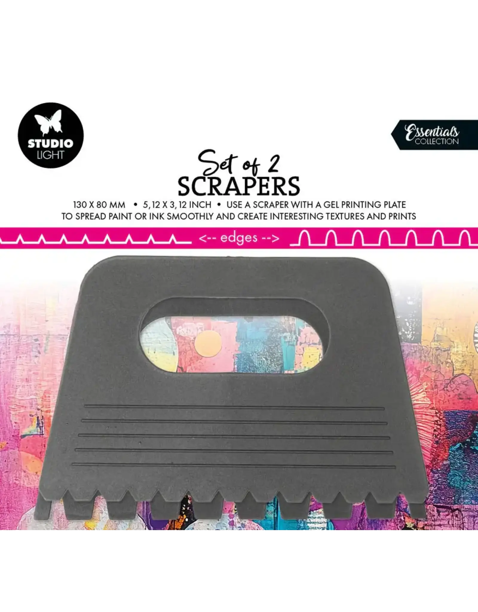 STUDIOLIGHT STUDIOLIGHT ESSENTIAL COLLECTION SCRAPERS 2/PK   (#02)