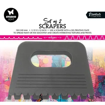 STUDIOLIGHT STUDIOLIGHT ESSENTIAL COLLECTION SCRAPERS 2/PK   (#02)