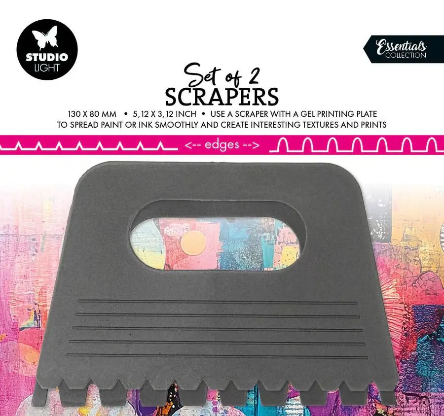 STUDIOLIGHT STUDIOLIGHT ESSENTIAL COLLECTION SCRAPERS 2/PK   (#02)