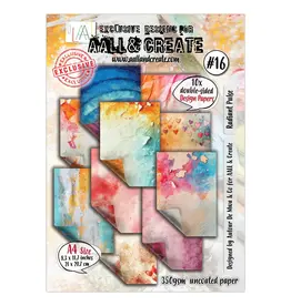 AALL & CREATE AALL & CREATE AUTOUR DE MWA & CO #16 RADIANT PULSE A4 DOUBLE-SIDED DESIGN PAPERS 10/PK