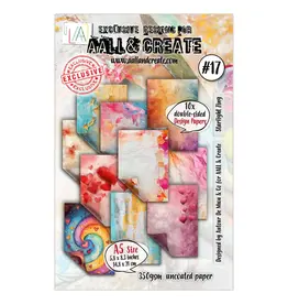 AALL & CREATE AALL & CREATE AUTOUR DE MWA & CO #17 STARLIGHT ZING A5 DOUBLE-SIDED DESIGN PAPERS 10/PK