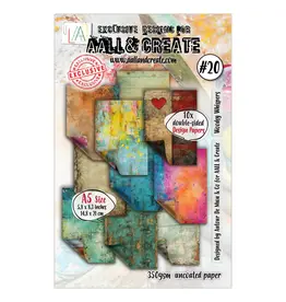 AALL & CREATE AALL & CREATE AUTOUR DE MWA & CO #20 WOODSY WHISPERS A5 DOUBLE-SIDED DESIGN PAPERS 10/PK