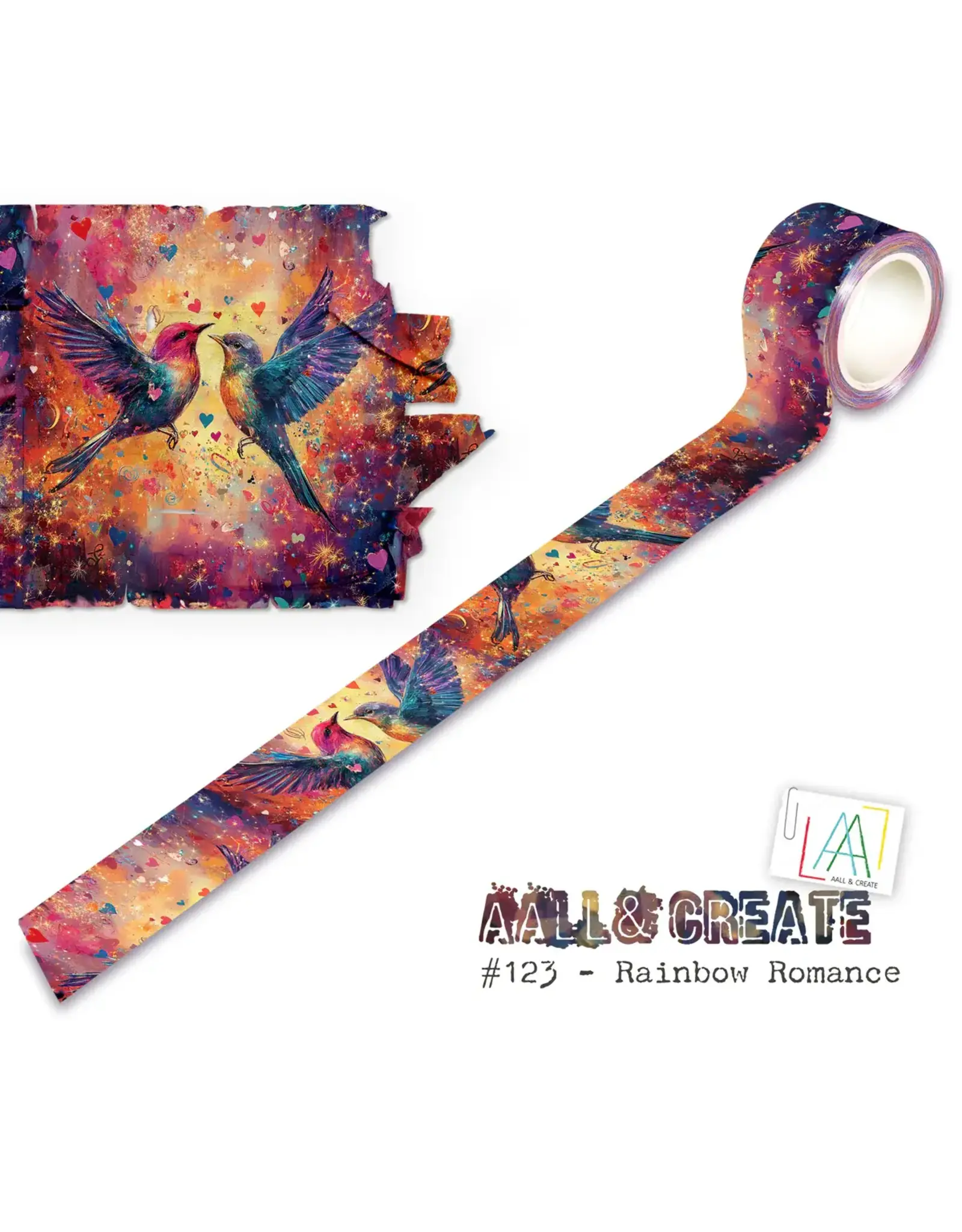 AALL & CREATE AALL & CREATE #123 RAINBOW ROMANCE LAYER IT UP! WASHI TAPE