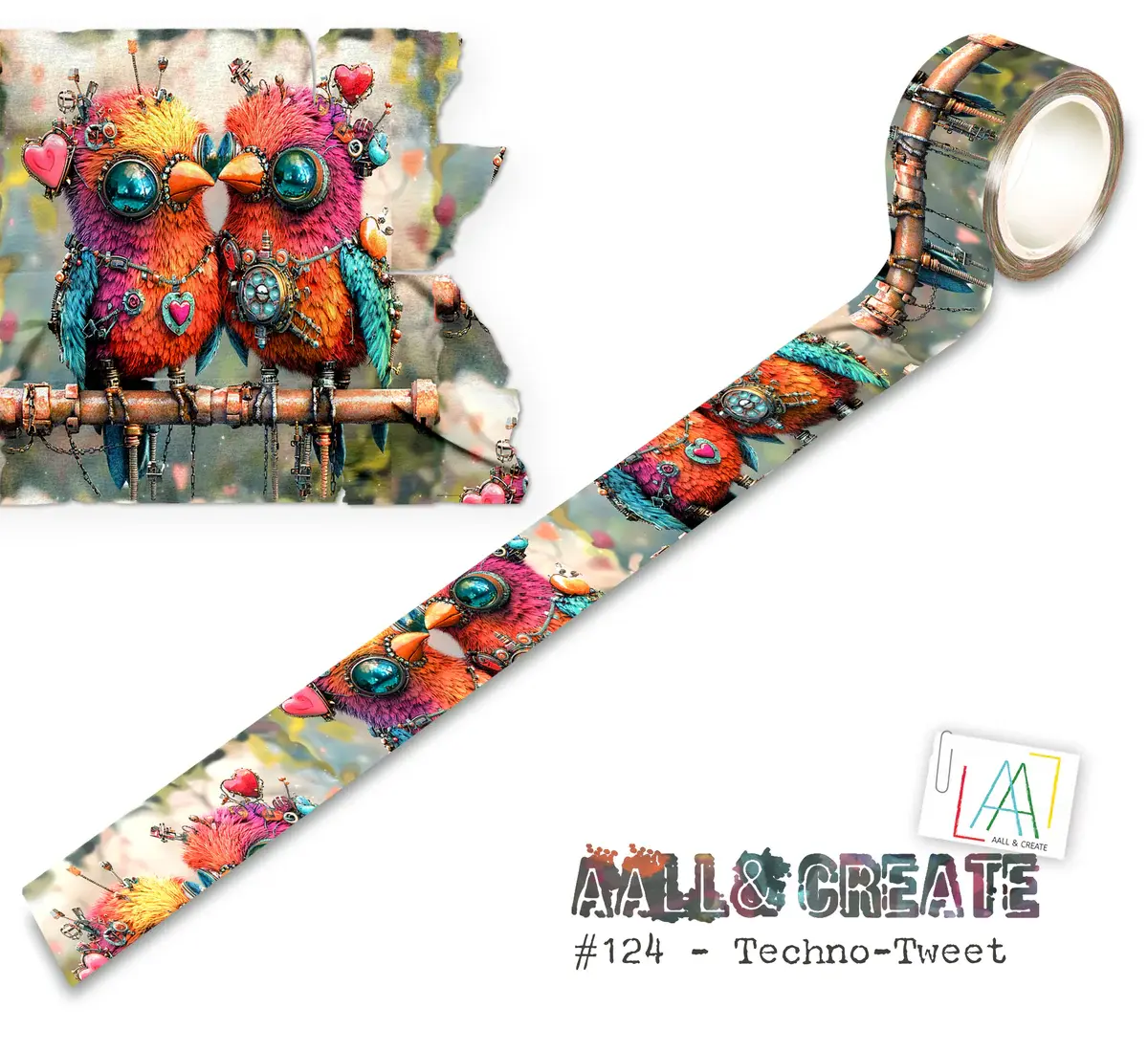 AALL & CREATE AALL & CREATE #124 TECHNO-TWEET LAYER IT UP! WASHI TAPE