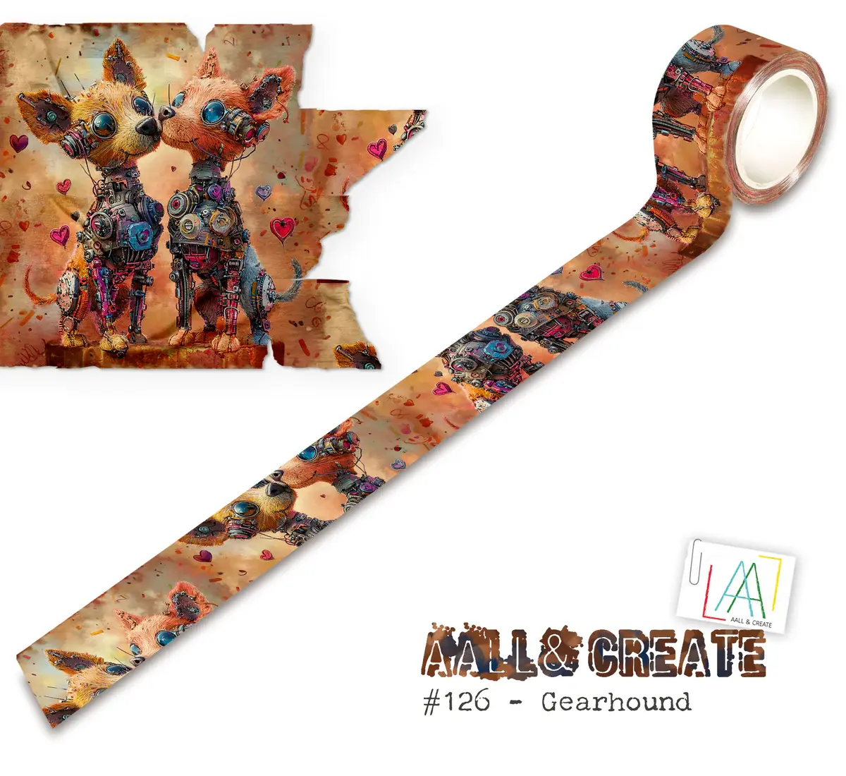 AALL & CREATE AALL & CREATE #126 GEARHOUND LAYER IT UP! WASHI TAPE