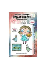 AALL & CREATE AALL & CREATE JANET KLEIN #1325 FISH 'N CHIPS A7 CLEAR STAMP SET