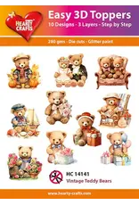 HEARTY CRAFTS HEARTY CRAFTS VINTAGE TEDDY BEARS EASY 3D TOPPERS