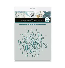 COSMIC SHIMMER COSMIC SHIMMER ANDY SKINNER BINARY 8x8 STENCIL